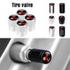 4pcs Car Metal Wheel Tire Valve Cover Stem Caps Accessories For Mitsubishi Lancer 9 Asx 1200 Eclipse Pajero Outlander
