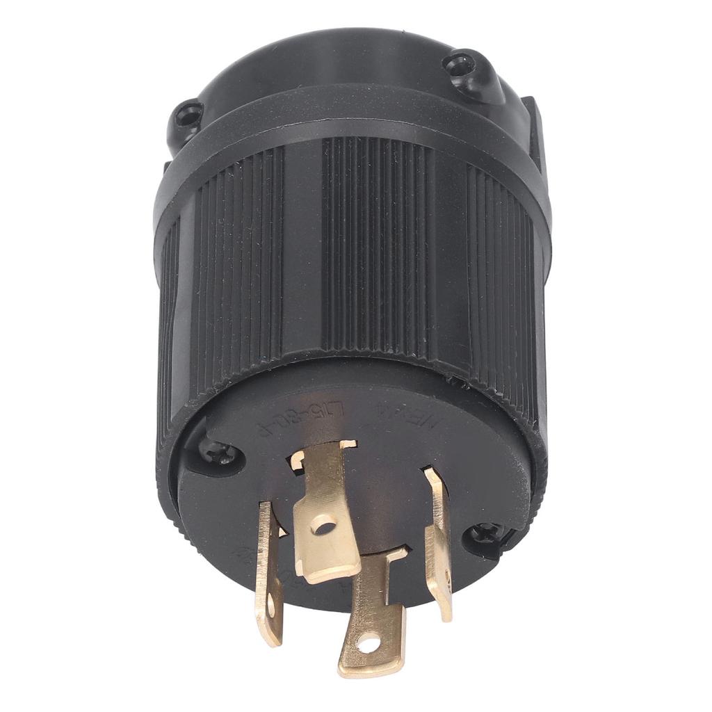 Locking Plug US Standard 4 Holes L15?30P Brass Contact Adapter 30A 250V for Appliances