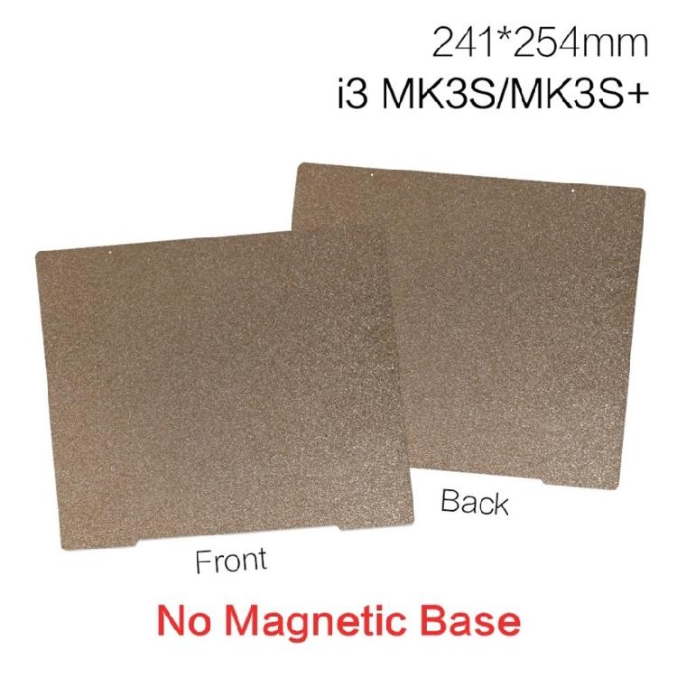 3D Printer PEI Board Stainless Steel Plate for Prusai3 MK3 Film Double Sided PEY PEO Spring Steel Sheet 241x254mm