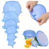 6pcs Silicone Stretch Lids, Food Bowl Covers, Reusable Food Saving Covers, Stretchable Multifunctional Fruit And Vegetable Fresh-Keeping Cover