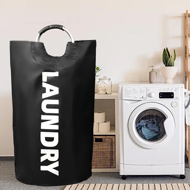 90L Super Large Laundry Basket Oxford Fabric Waterproof Laundry Bag With Handle Dirty Clothes Basket