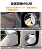 Auxiliary Mirror for Cars, Helical Suction Cup Type, Side Mirror, 360° Adjustable Angle, Round