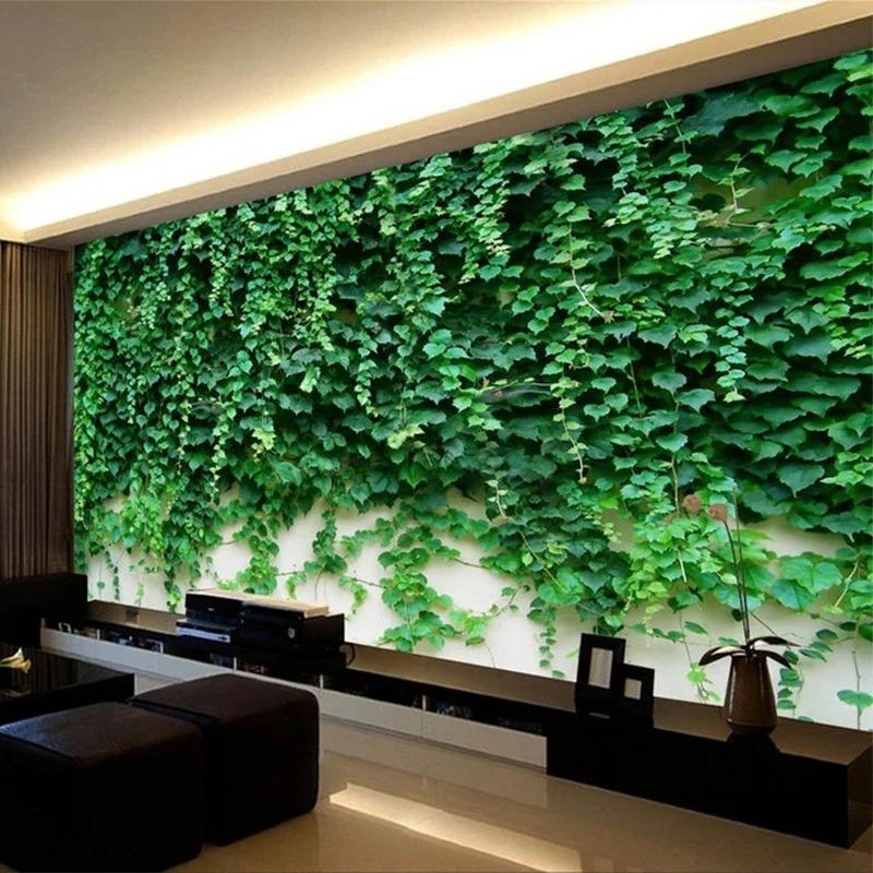 Photo Wallpaper 3d Green Plant Leaf Mural Hotel Living Room Tv Sofa Backdrop Wall Murals Home Decor