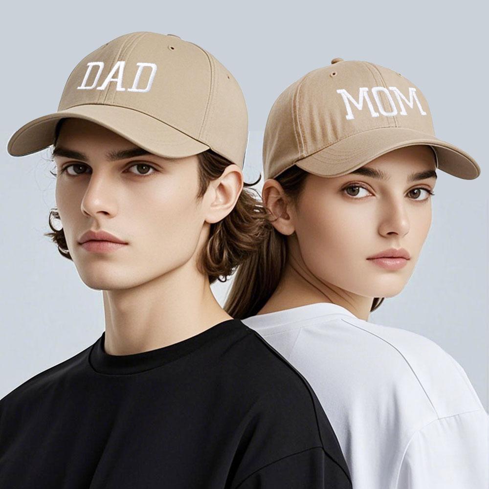 Dad Mom Embroidery Pure Cotton Men'S Baseball Cap For Man Womne'S Fashion Sport Golf Caps Sun Hat Dropshipping