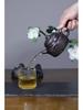 Handmade Yixing Zisha Teapot and Eight-Horses Gift Set by Famous Artist in Original Bronze Clay.