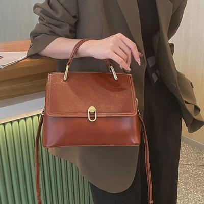 Stylish Genuine Leather Large-Capacity Women's Shoulder Bag – Versatile Messenger Handbag