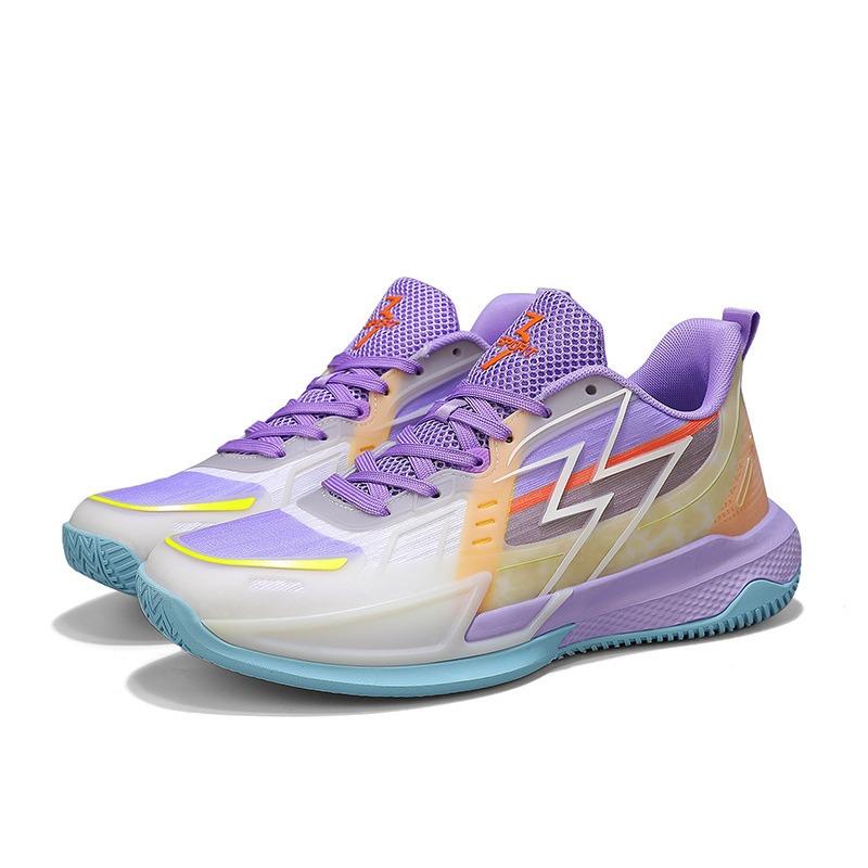 Basketballschuhe Herren Sportschuhe Neu 2 Frühling und Sommer Mesh Atmungsaktiv Leuchtend High-Top Kampf Verschleißfest Sneaker