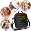 Liebe Wort und Herzen Lunchbox Isolierte Mahlzeitentasche Progress Lgbt Pride Symbol Lunchtasche Lebensmittelbehälter für Schule Reise Picknick