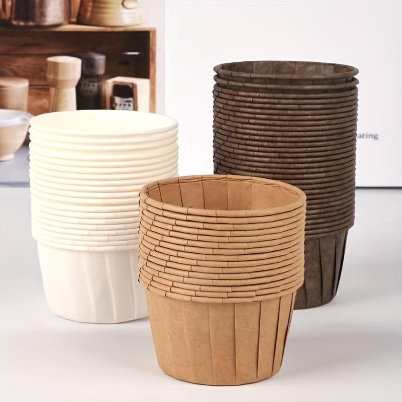 50pcs Disposable Pancake Cups, Cupcake Cups, Heat-resistant Paper Cupcake Liners, Baking Tools, Household Kitchen Supplies