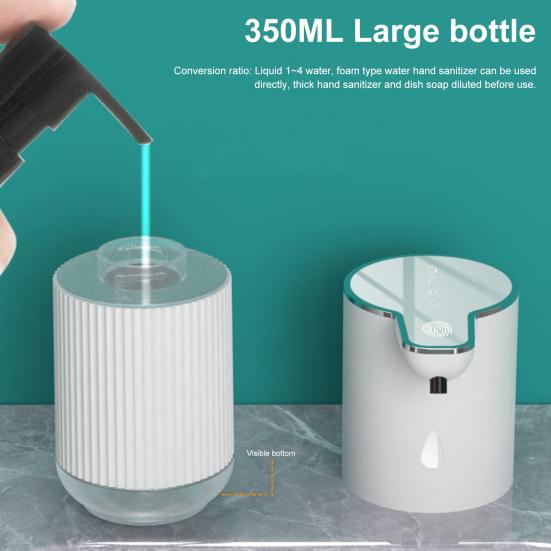 Berührungsloser Flüssigseifenspender IPX5 Wasserdichtes Design 350 ml Fassungsvermögen USB Wiederaufladbar Automatische Hand