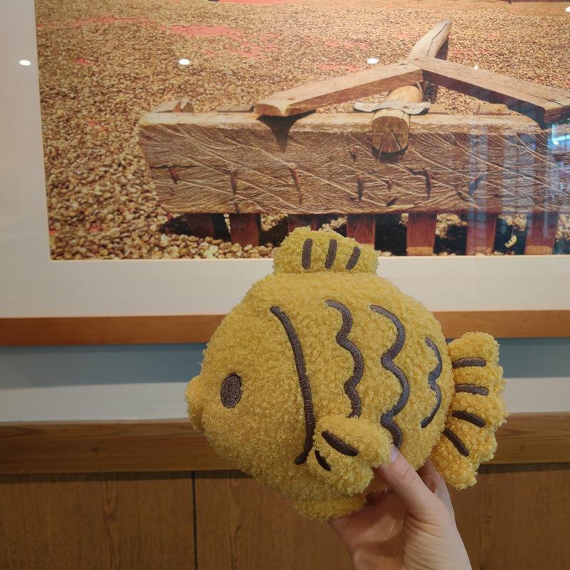 Cartoon Taiyaki Pillow Plush Toy Doll Small Fish Doll