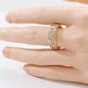 Wunderschöner Exquisiter Hohl-Braut-Hochzeitsring für Damen Handgeschnitzt Temperament Elegant Bankett Jubiläum Schmuck Accessoires