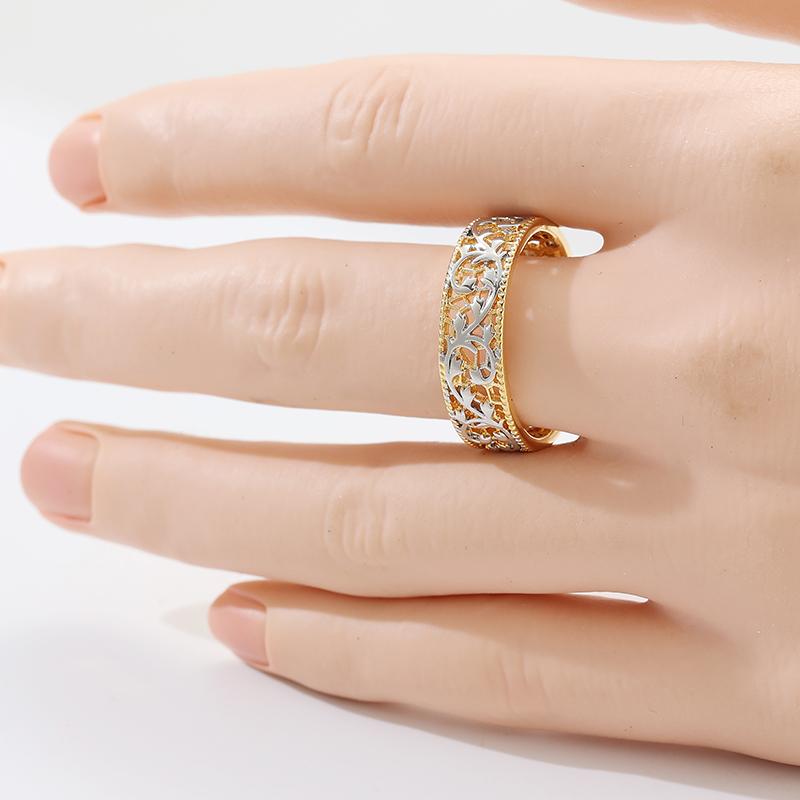 Wunderschöner Exquisiter Hohl-Braut-Hochzeitsring für Damen Handgeschnitzt Temperament Elegant Bankett Jubiläum Schmuck Accessoires