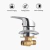 Shower Cabin Mixer Tap Brass Shower Faucet Outlet Diverter Chrome Shower Mixer Tap G1/2inch Connector Cold And Hot Water Shower Mixer For Ba - Pjun