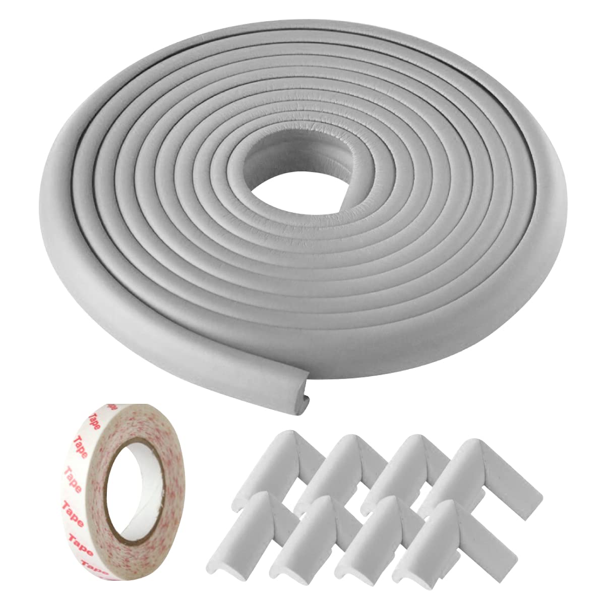 

Shiawase Warehouse Corner Guard 8 Corner Tape Baby Head Injury Prevents Baby Safety Goods Cushion, 5m, Guards, Double-Sided Set, Guard, Prevention, серый