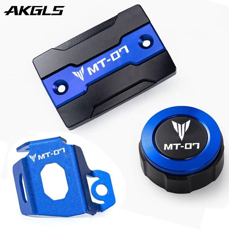 Μπροστινά και πίσω καπάκια ρεζερβουάρ υγρού φρένων και εξαρτήματα προστατευτικού καλύμματος δοχείου πίσω φρένων Για Yamaha MT07 MT 07 2014-2022