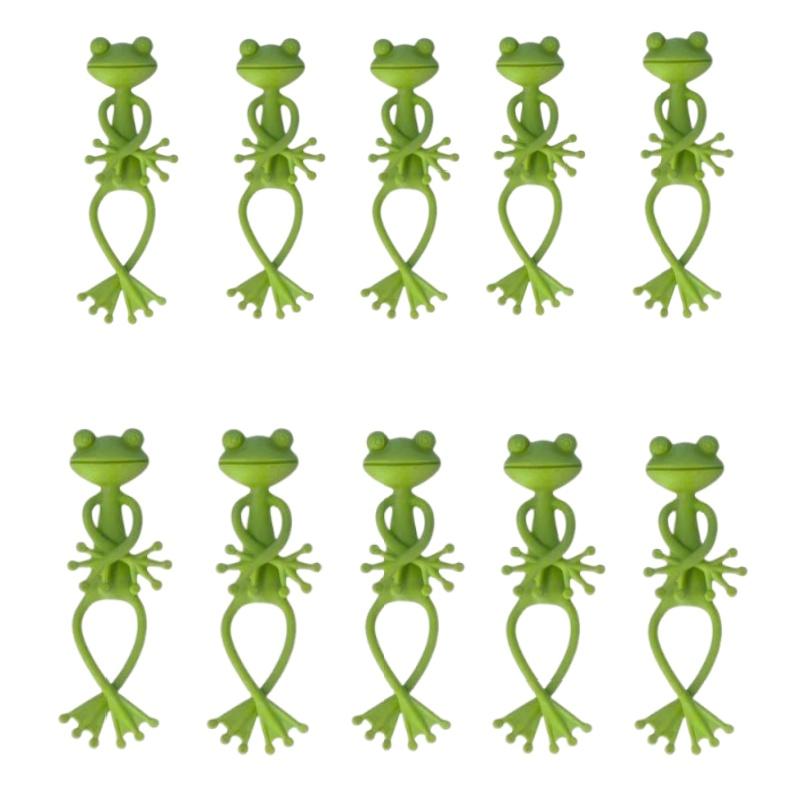 10pcs Reusable Cable Wire Tie Cute Decorative Twist Bendable Garden Plant Climbing Support Adjustable Flexible Clip For Stem