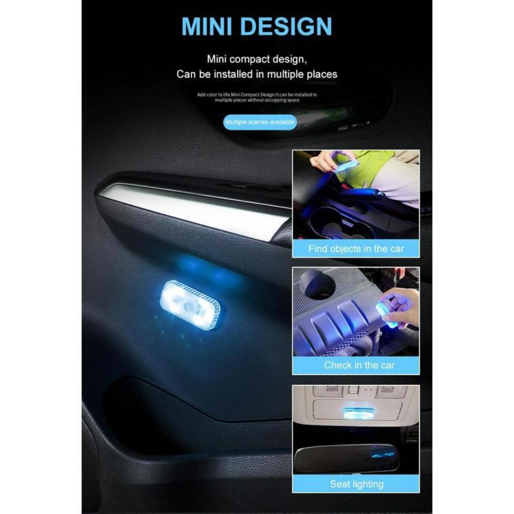 Wireless Inductive Car Interior Atmosphere Lights Magnetic Charging Ambient Lighting for Car Modification Universal Fit