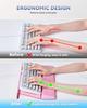 Desk Keyboard Holder with Wrist Rest Comfortable Typing Heightened Base Black