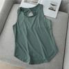 Women's Fashion Casual Summer Spring Solid Color Print Sleeveless O-Neck Blouses Shirts