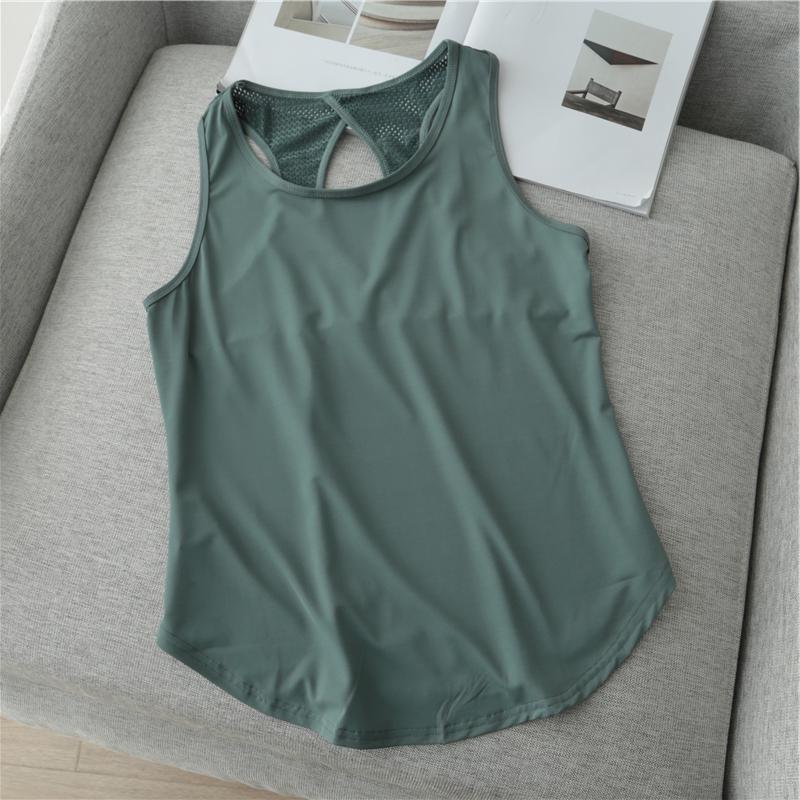 Women's Fashion Casual Summer Spring Solid Color Print Sleeveless O-Neck Blouses Shirts