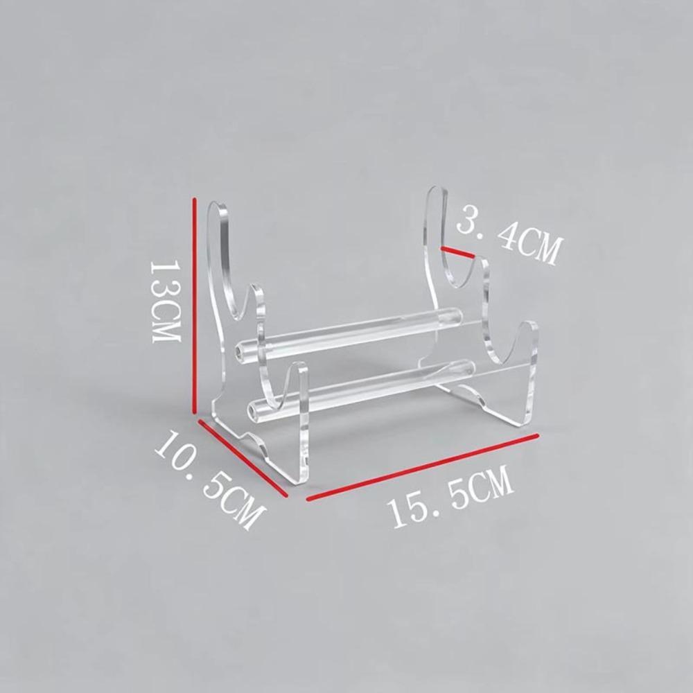 Acrylic Material Desktop Storage Rack Organizer Function Display Function Display Rack Universal Transparent Bamboo Flute Stand