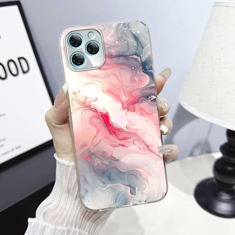For Blackview A95 A100 A200 Pro A85 Case Protective Cover For  Blackview A80S Marble Clear Soft Silicone Phone Case Cat Fundas