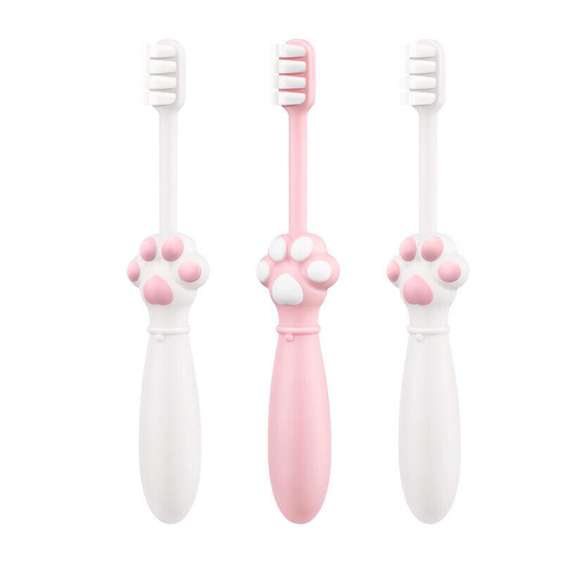 Shuke Kids Soft Bristle Cat Claw Toothbrush (3-Pack)