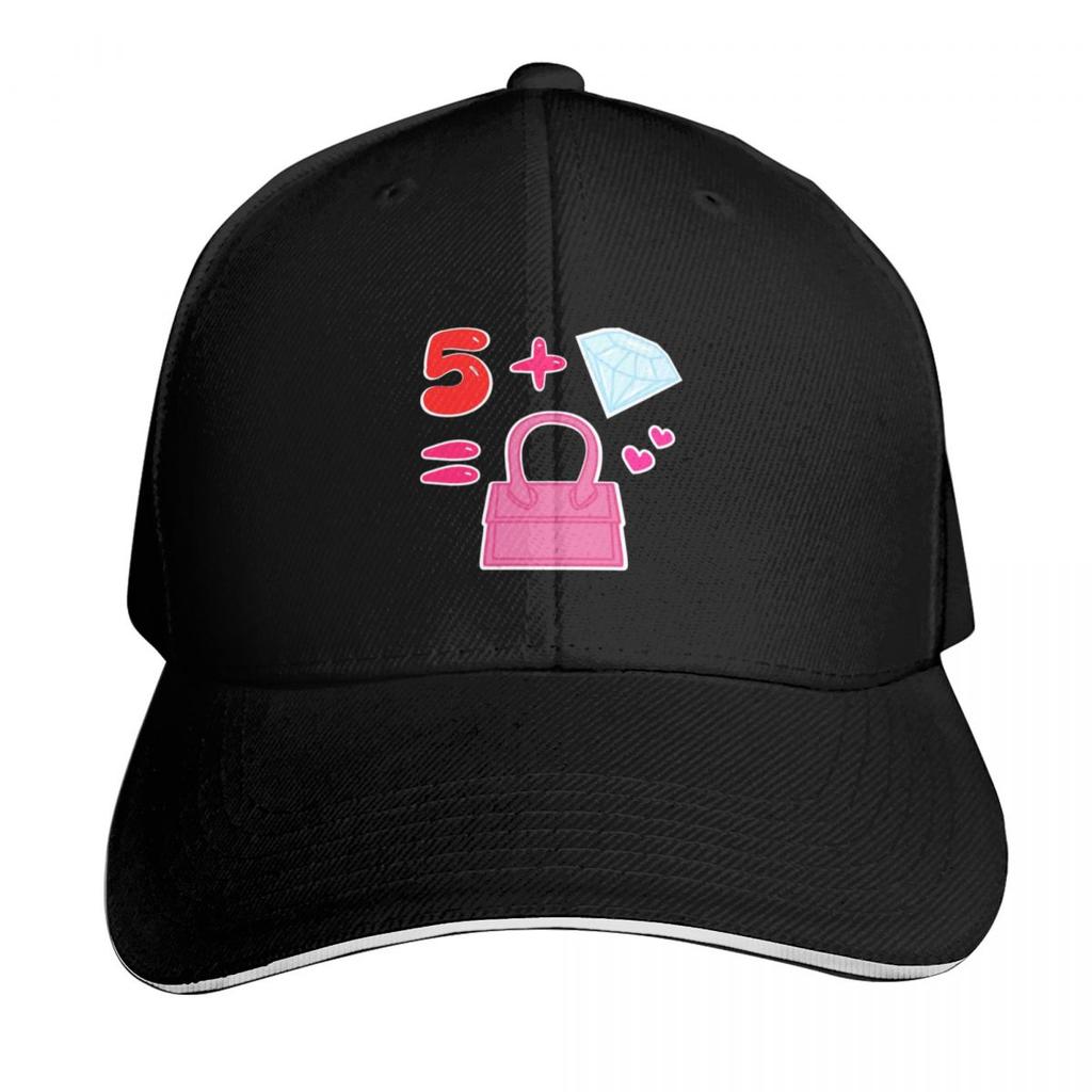 Red five diamonds in my bag Baseball Cap Vintage Retro Embroidered Lightweight Packable Gift for Him Her