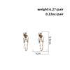 Exaggerated Punk Halloween Skeleton Skull Alloy Stud Earrings For Women