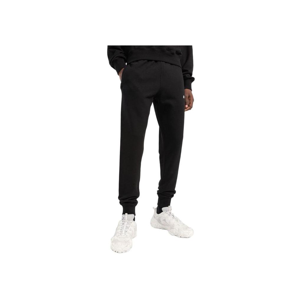 Off-White Ss22 Solid Color Versatile Casual Sports Pants Regular Fit Men Bottoms Black OMCH033C99FLE00310011001