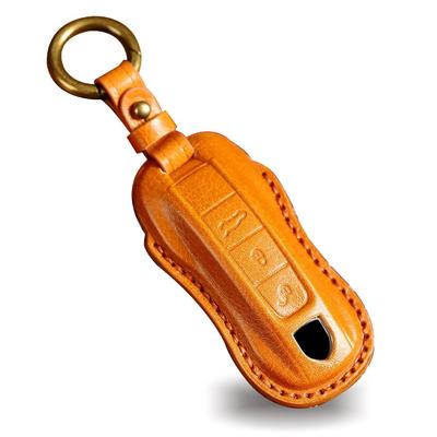 Porsche Key Case, Key Holder, Key Cover, Key Protection, Suitable for Cayenne, Panamera, Porsche
