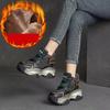 GKTINOO Genuine Leather Mixed Colors Sneakers 2024 New Casual Winter Plush Women's Shoes Thick Sole Retro Sports Shoes