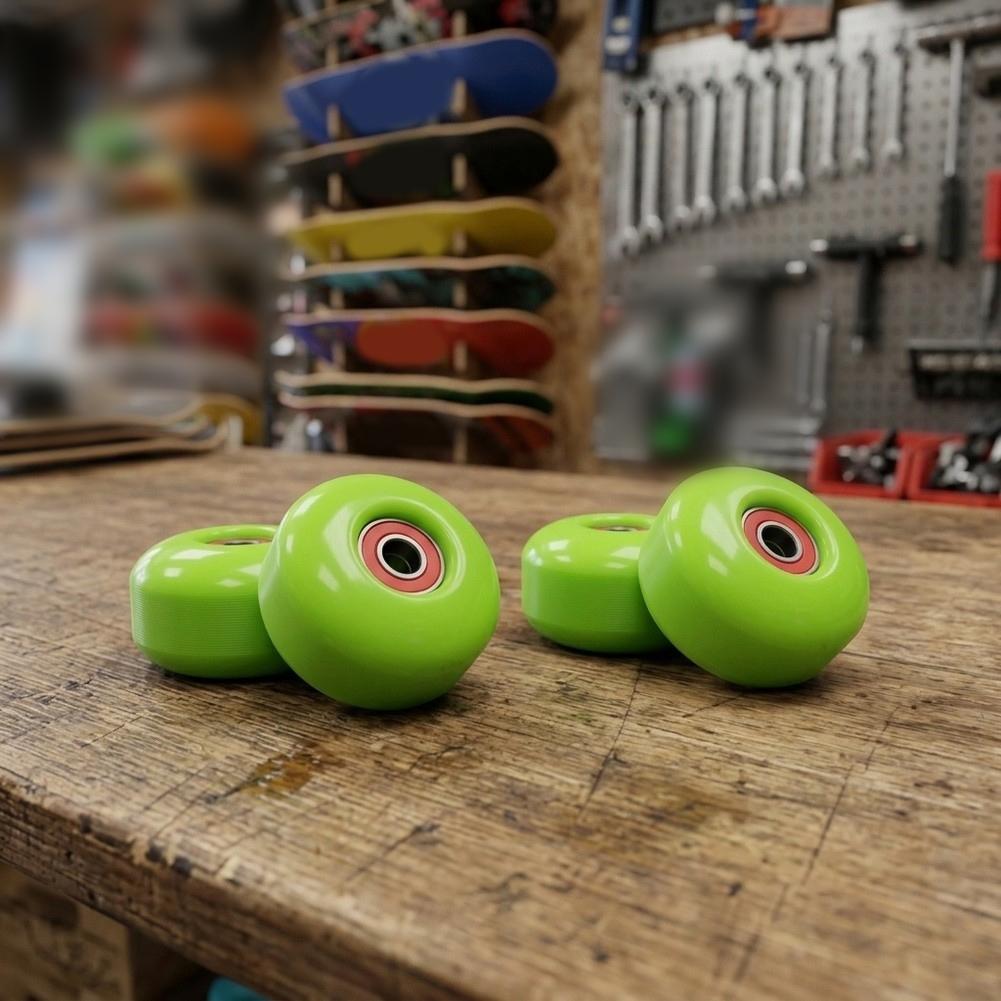 Ride In Style 4 Pcs 52x32mm Soft Longboard Skateboard Wheels + ABEC9 Bearing