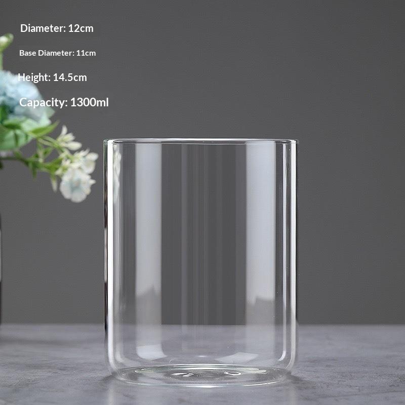 Micro Landscape Glass Bottles with Cover Fresh Green Succulent Moss Bottle Glass Vase Glass Terrarium Bonsai Home Desktop Decor