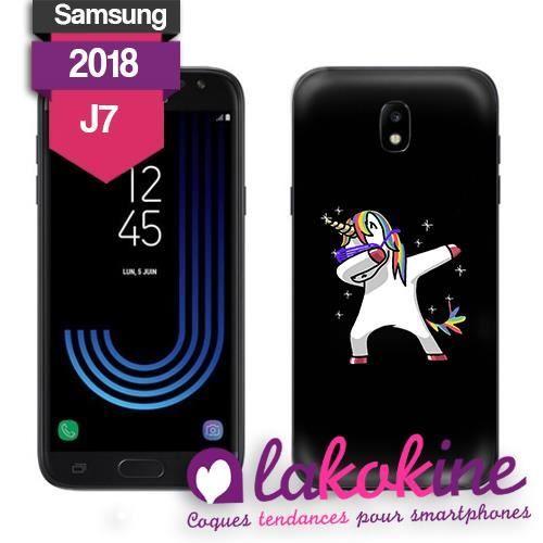 Coque Samsung Galaxie J7 2018 Dap Unicorne