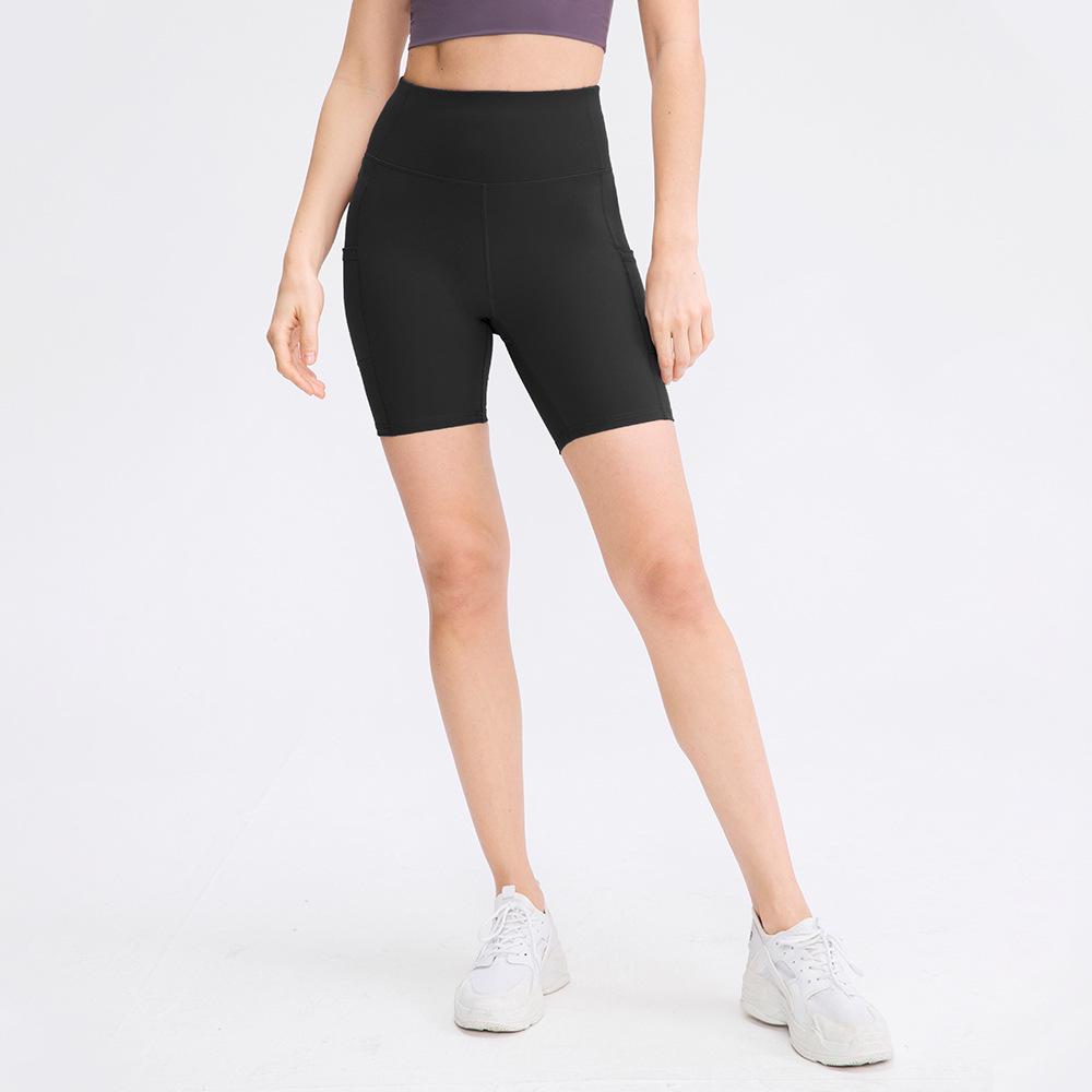 

Nude Women s Double-Sided Stretch Nylon Yoga Shorts for Fitness and Training XL
