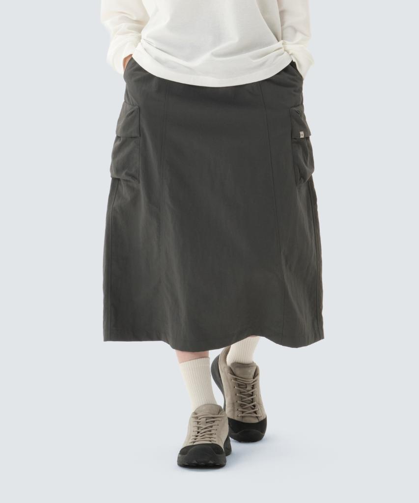 Snow Peak Apparel Cample Flare Skirt (S26Zwcsk11) Rustic Khaki