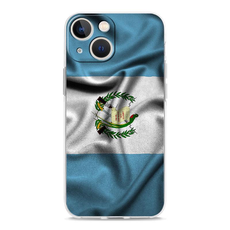 Phone Case For iPhone 17 Air Cases iPhone 16 15 12 13 14 Pro Max SE 7 8 Plus iPhone11 Clear Soft Cover Guatemala Flag