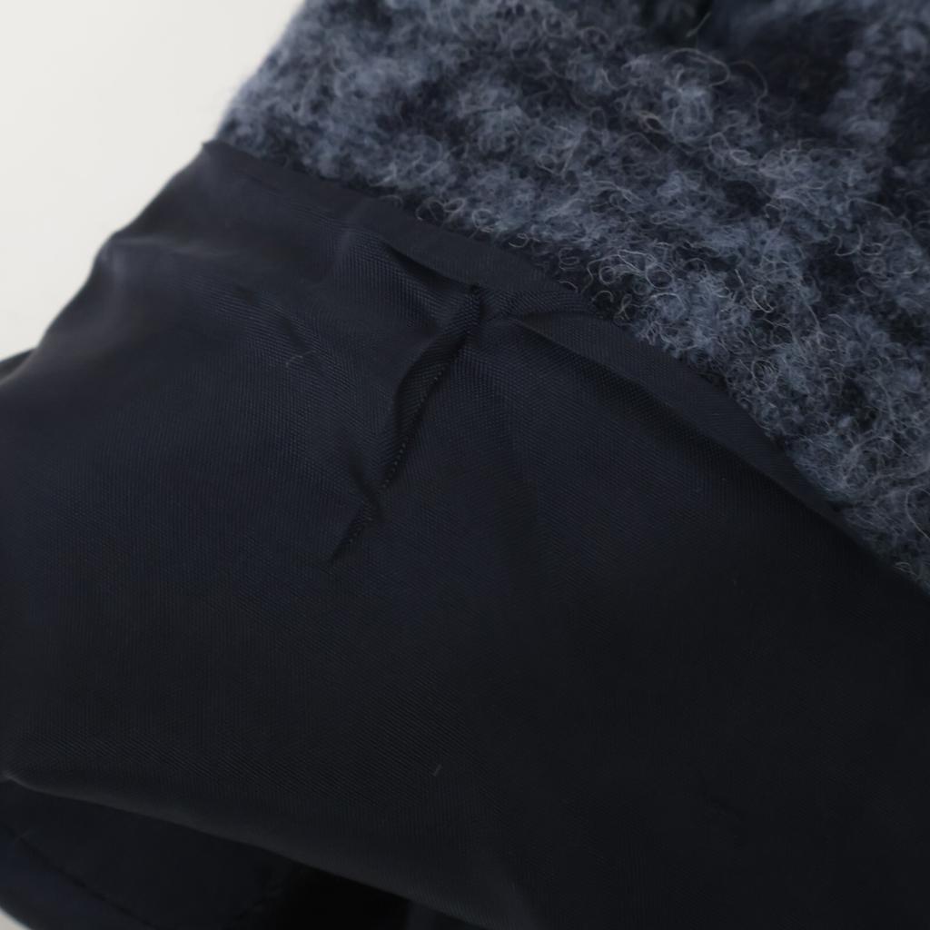 RING JACKET Black x Gray New Balloon 100% Wool Check Pattern 3B Jacket Jacket 52 Black x grayUsed