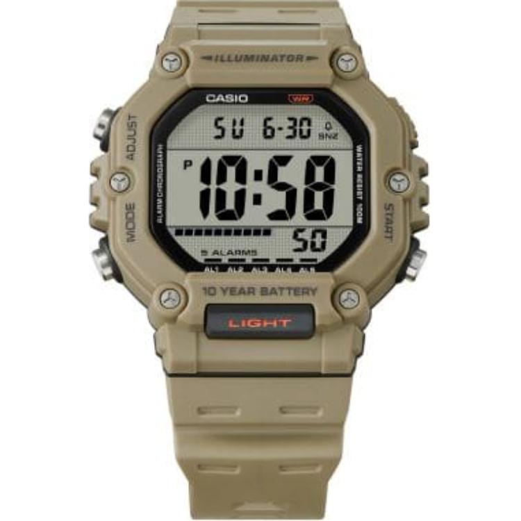 

CASIO ЦИФРОВЫЕ Часы на кварцевом механизме Водонепроницаемость 100 м Унисекс Серый циферблат AE-1600H-5AV Gray Dial