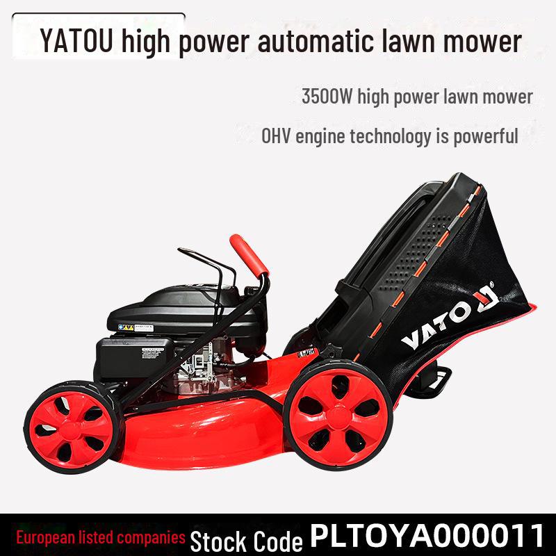 Yiertuo Gasoline Hand-Push Lawn Mower for Orchard and Garden