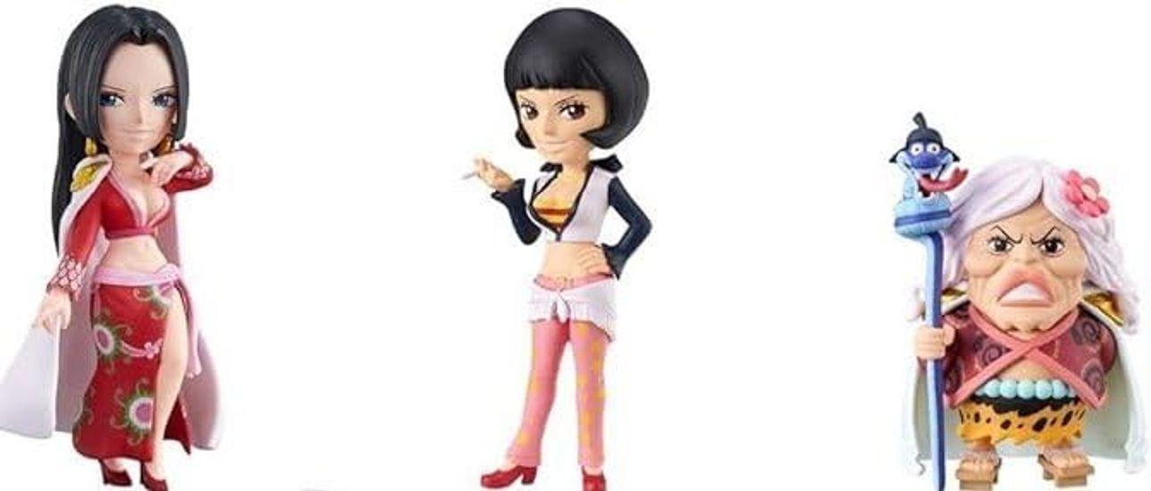 

One Piece World Collectable Figure Onnagashima Edition 3 types set