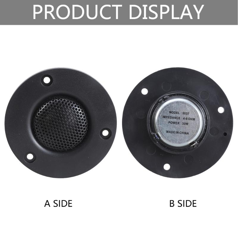 Tweeter Speaker Pair 25Core 3inch 30W 74mm Silk Film Domes High Fidelitys Trebles Loudspeaker Diaphragm