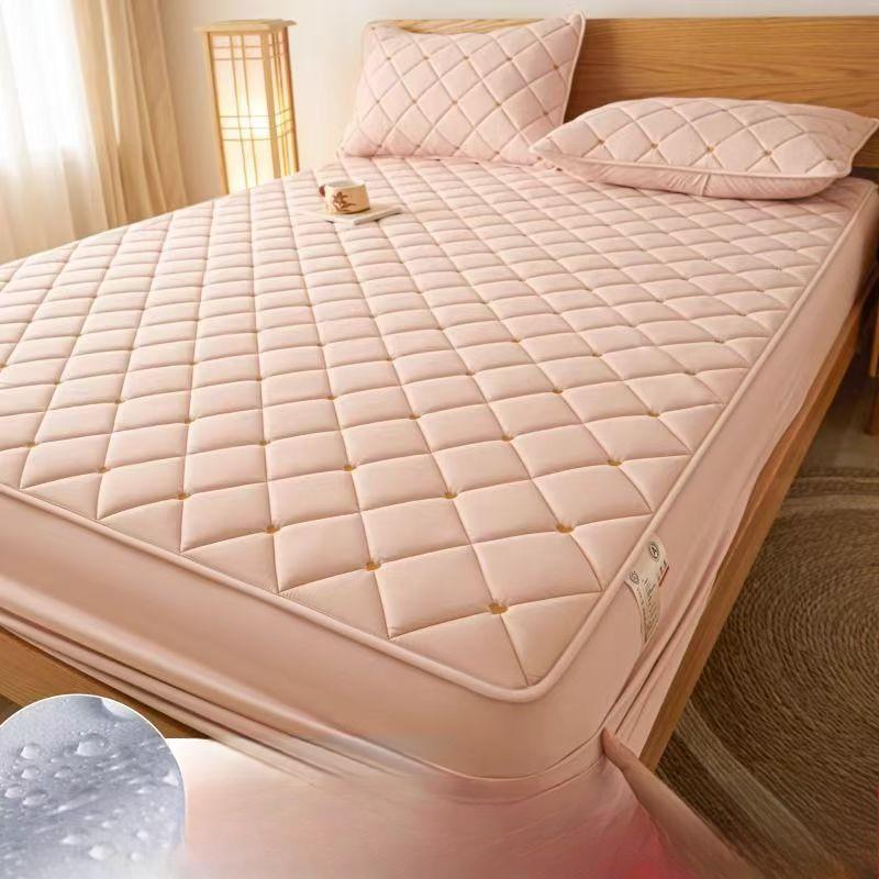 

Водонепроницаемое постельное белье с хлопковой прослойкой Twin-90cm*190cm розовый