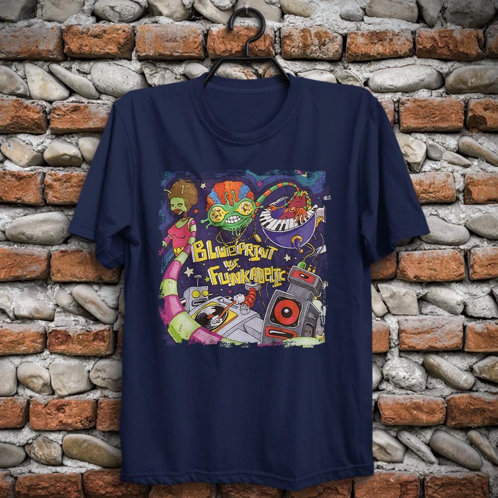 70s George Clinton Blueprint Vs. Funkadelic T shirt Parliament Soul Funk Music Unisex T-Shirt Graphic Tee XXXL
