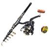 Hot Sale 1.8m Carbon Lure Rod and Reel Set, Telescopic Fishing Rod, Spinning Reel