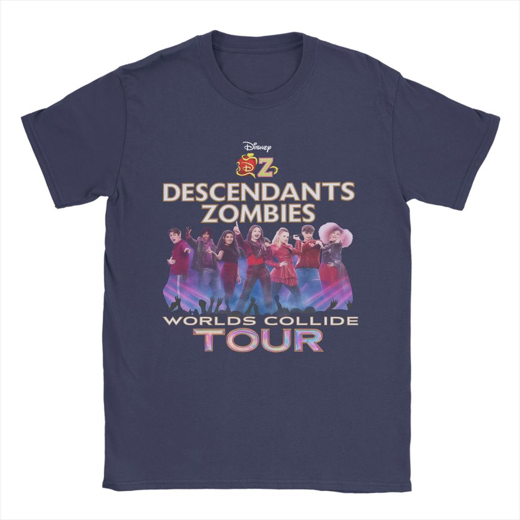 Printed Descendants Zombies Collide Tour Concert Music Festival 2025 Tshirts Unisex 100%Cotton O-neck Summer Clothing