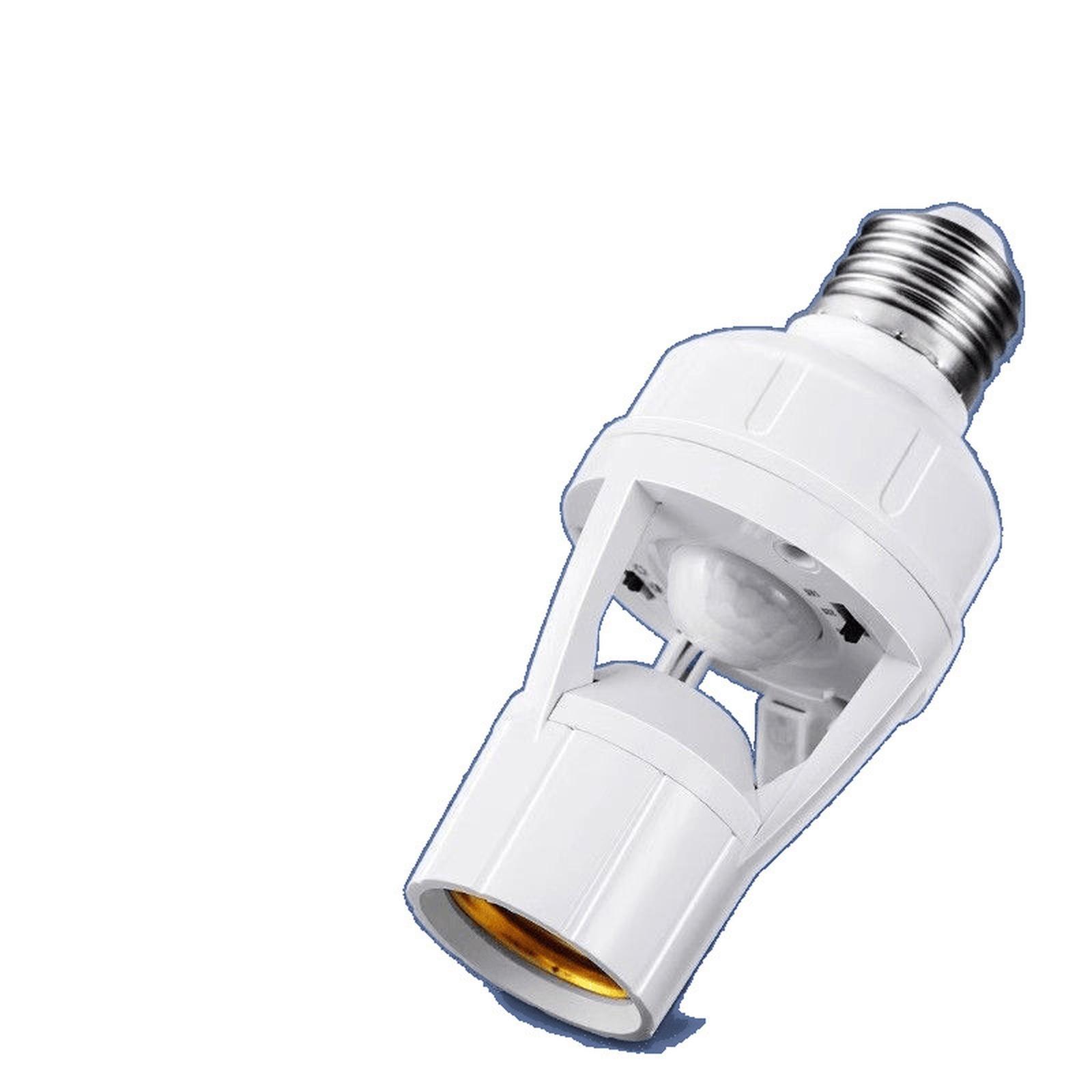 

Microwave E27 Lamp Holder Motion Light Base for Corridor Stairs one size білий