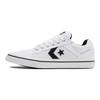 Converse El Distrito 2.0 Ox Synthetisches Leder Bequeme Rutschfeste Abriebfeste Low-Top Skateschuhe Unisex Sneakers Weiß Schwarz 167007C